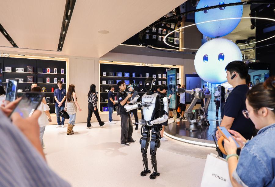 Futuristic retail activation space
